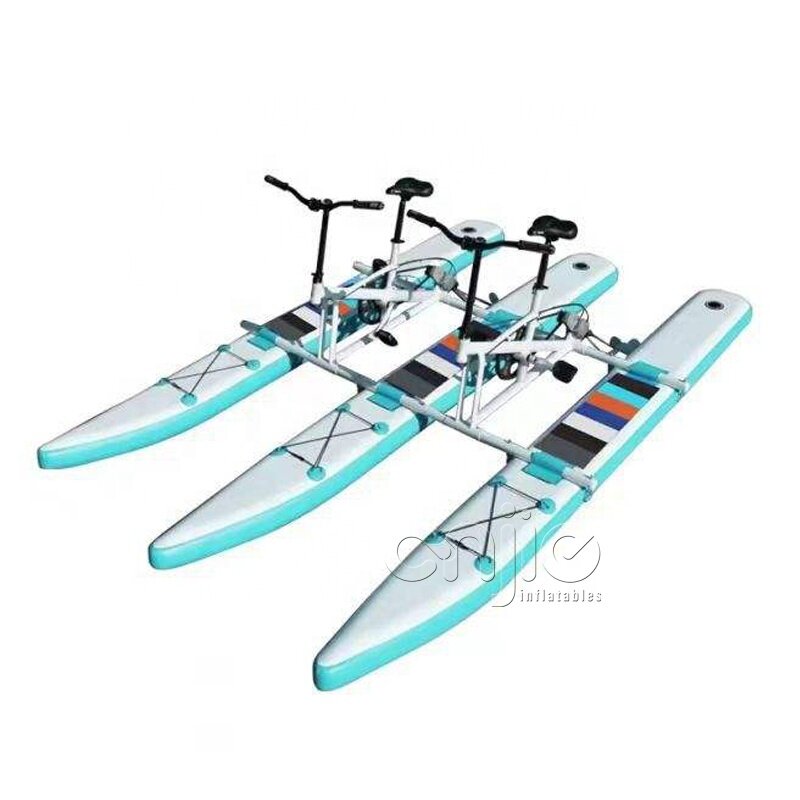 Новое поступление 2024, надувная водная Спортивная педаль, двойной складной надувной пляжный водный велосипед