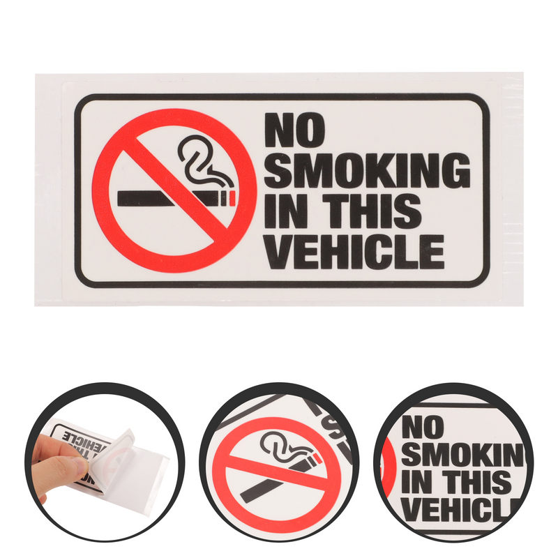 شعارات ممنوع التدخين للسيارة ، ملصق لعلامة السيارة ، ملصقات السيارة هذه ، 6 أو