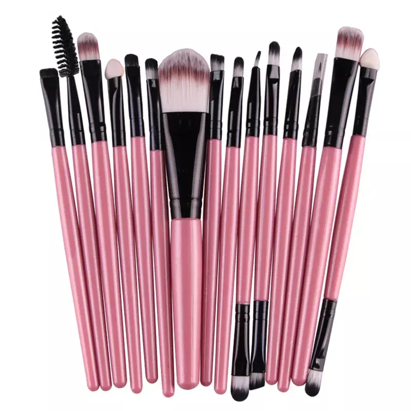 15 Pcs Makeup Brushes Set Eye Shadow Foundation Powder Eyeliner Lip Make Up Brush Cosmetics Beauty Tool Hot Kit