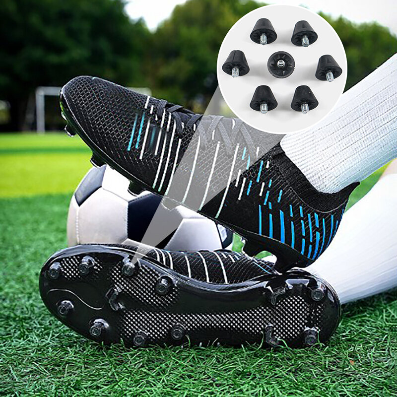 Sapato de futebol substituição Studs, Spikes para 5mm Rosca, Track Shoes, Sole Nails Miss, 1 Pc, 6 Pcs, 12Pcs