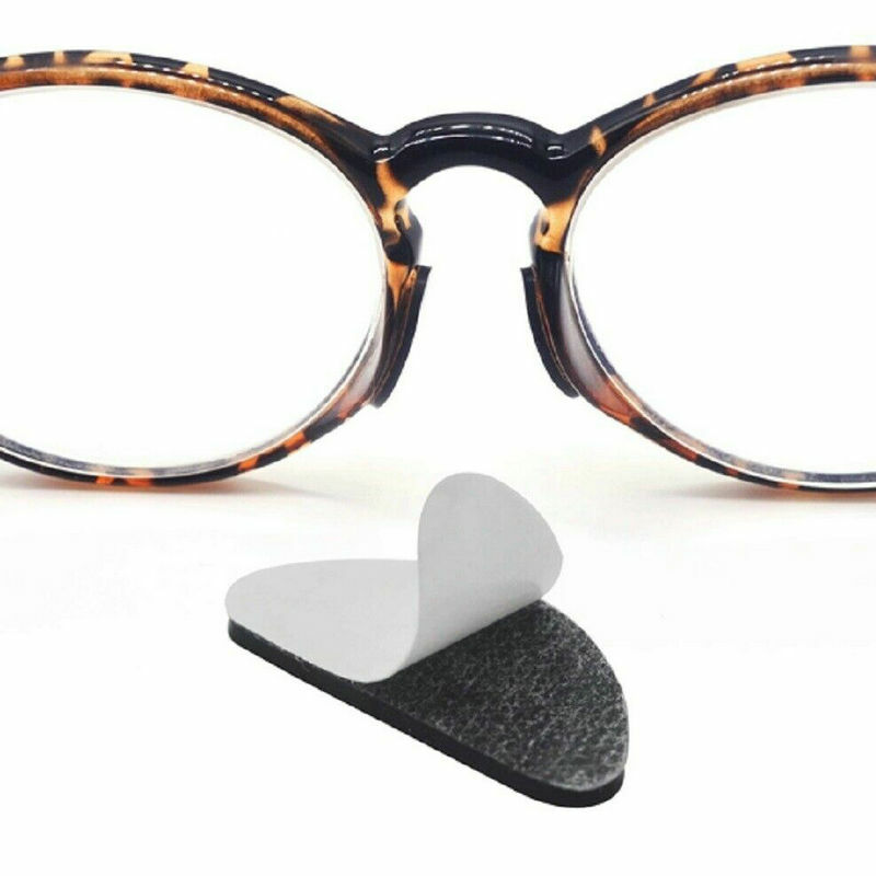 40PCS Klebstoff Auge Gläser Nase Pads D Form Anti-Slip Weiche Silikon Nase Pads Gläser Brillen Brillen Nase pad Kit