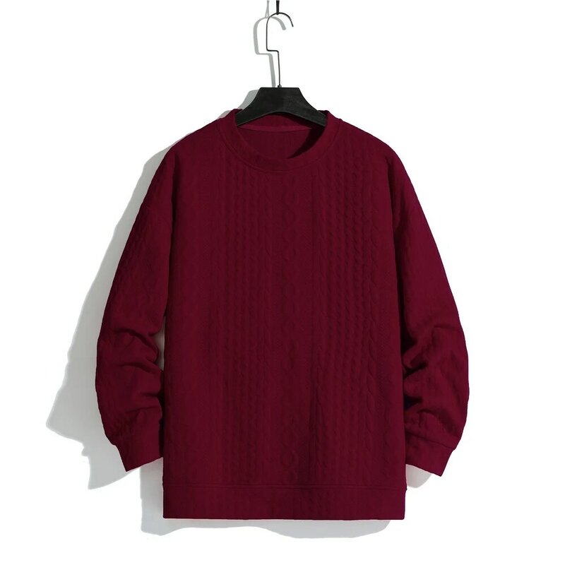 Swetry męskie New jednokolorowy ciepły sweter męski płaszcz na co dzień dres sportowy sweter treningowy z dzianiny bluzy żakardowe