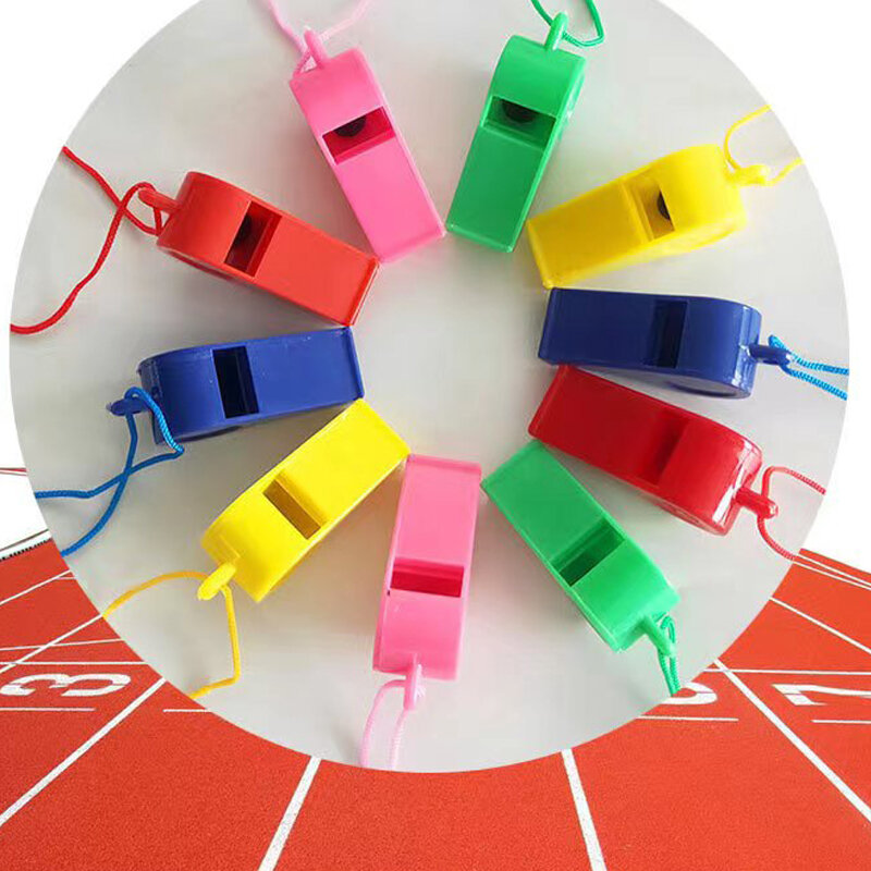 Vendita calda colore plastica sport basket tifosi di calcio arbitro fischietto airdrop fischietto cheerleading accessori