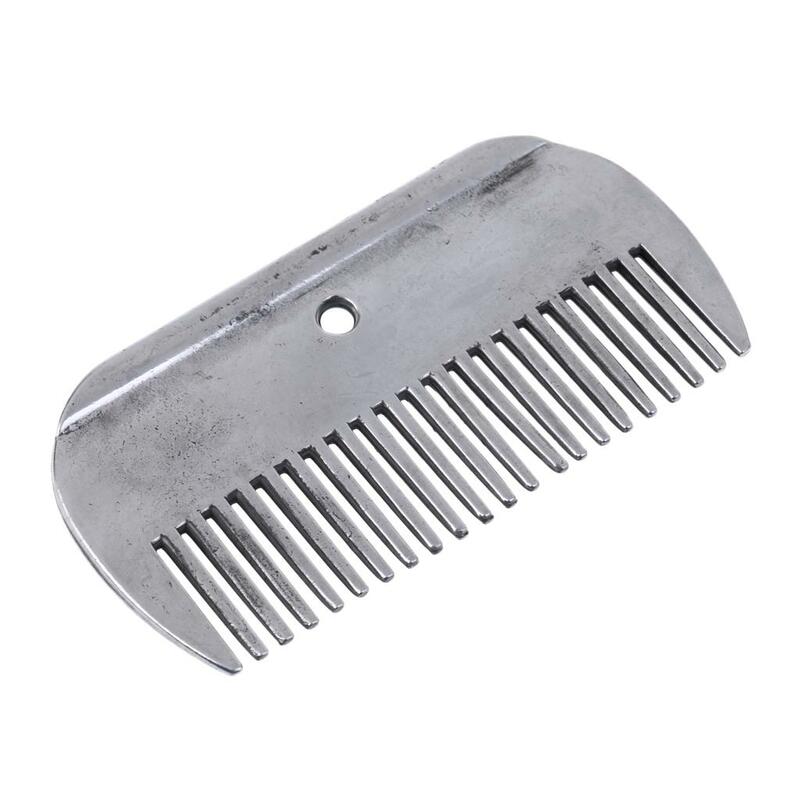 Stainless Grooming Comb Currycomb Equestrian Care Equipment