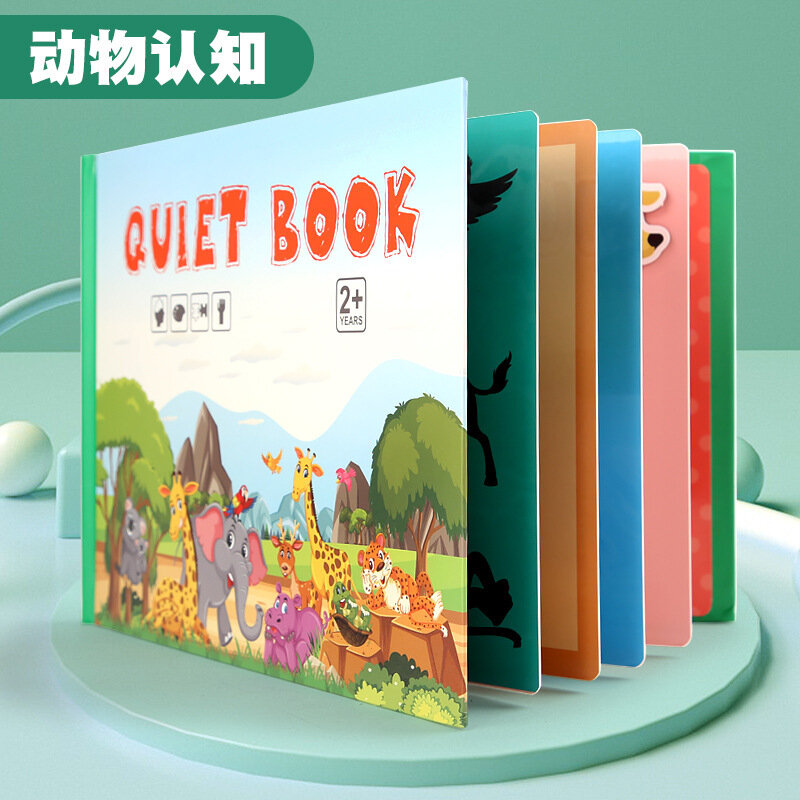 Treeyear libro occupato montessori per bambini per sviluppare abilità di apprendimento libro occupato per bambini illuminazione libro tranquillo