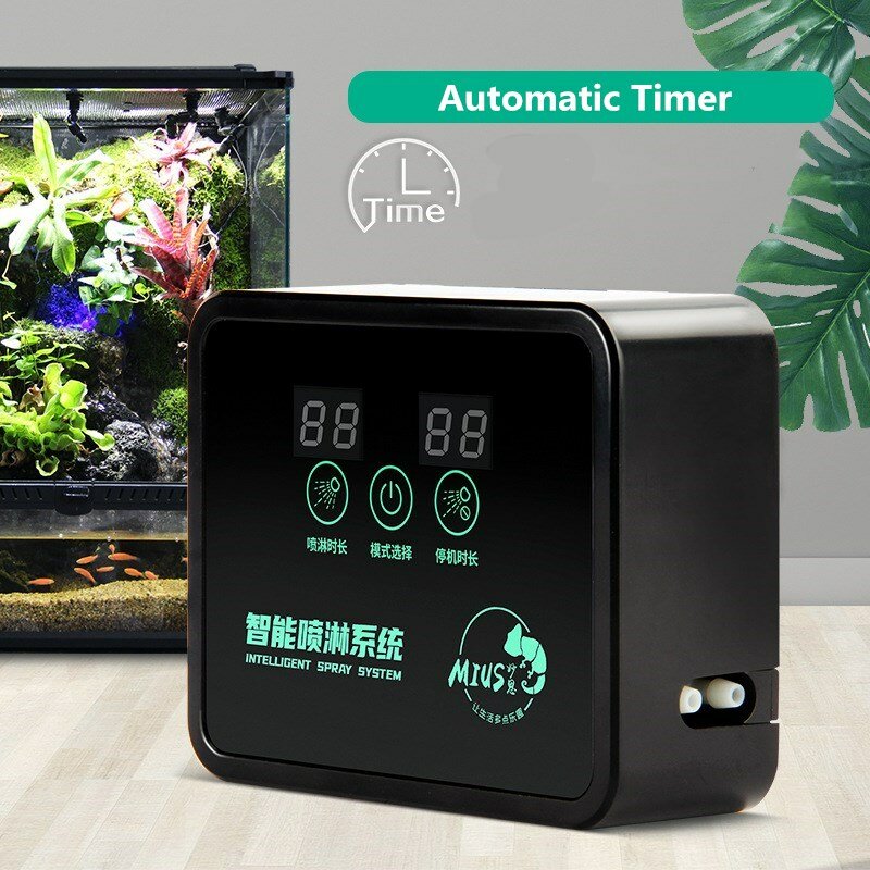 Fogger Reptile Intelligent Timer, Humidificador eletrónico, Kit de sistema automático de nebulização, Spray de água Rainforest, Controlo de terrários, 2024