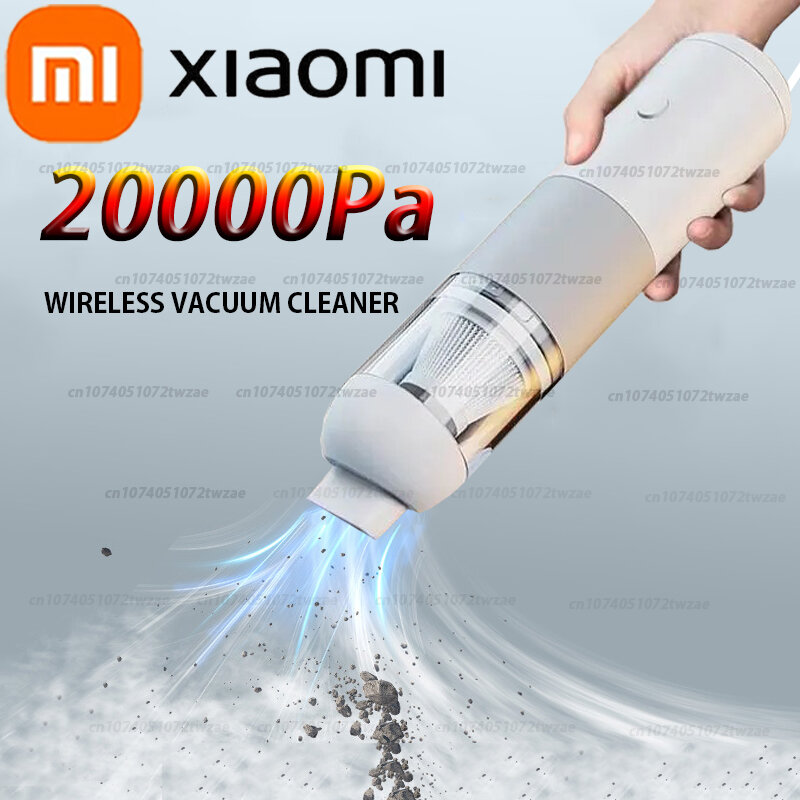 Xiaomi-ワイヤレス車用掃除機,ミニポータブル掃除機,デュアルユース,Mi,ほこり,キャッチャー,スマートホーム,20000Pa
