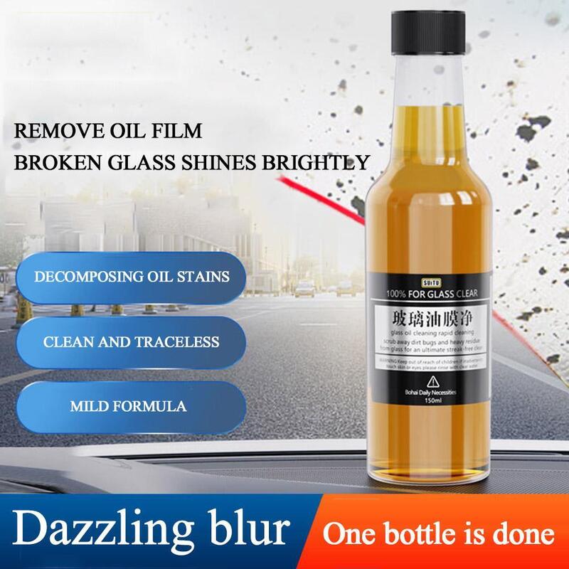 Car Glass Oil Film Stain Removal Cleaner Deep Cleaning Polishing Glass Oil Film Removing Windshield Rearview Mirror Dust Cleaner