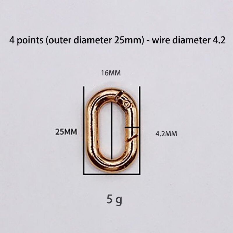 Овальное пружинное уплотнительное кольцо, открывающийся триггер, зажим для кожаного ремесла, сумка, подключение, пряжка, брелок, подвеска, брелок, карабин