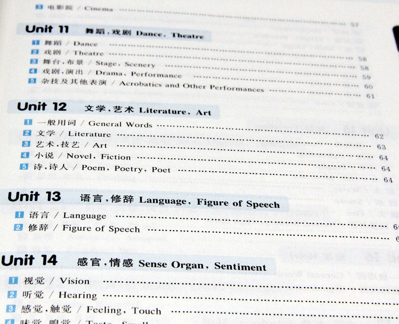 Diccionario de libros en inglés Voca chino + 27000 palabras en inglés, combinaciones de frases y expresiones ergonómicas