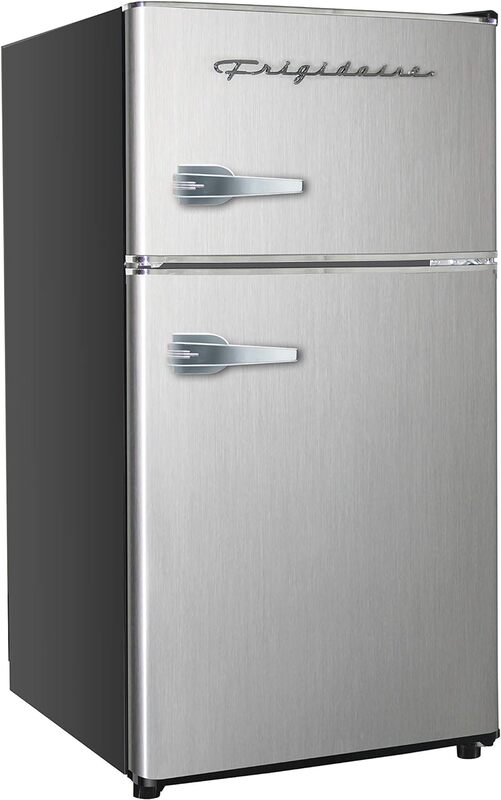 Frigidaire EFR341, 3.1 cu ft 2 문짝 냉장고 및 냉동고, 플래티넘 시리즈, 스테인리스 스틸, 더블