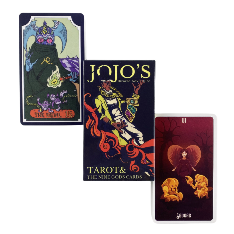 JoJo's Bizarre Adventure Tarot Cartas Um 84 Deck Oracle Inglês Visions Adivinhação Edição Borad Jogar Jogos