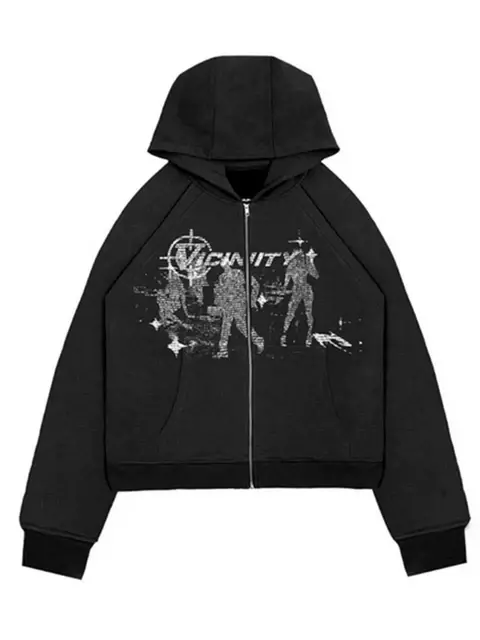 2024 Y 2K Hoodie Harajuku Hiphop Retro Grafische Print Oversized Sweatshirt Met Capuchon Nieuwe Losse, Veelzijdige Streetwear Met Gothic Top
