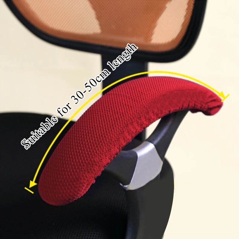 Чехол на подлокотник стула, пылезащитный чехол для компьютерного кресла, растягивающийся чехол для защиты подушки, 1 пара