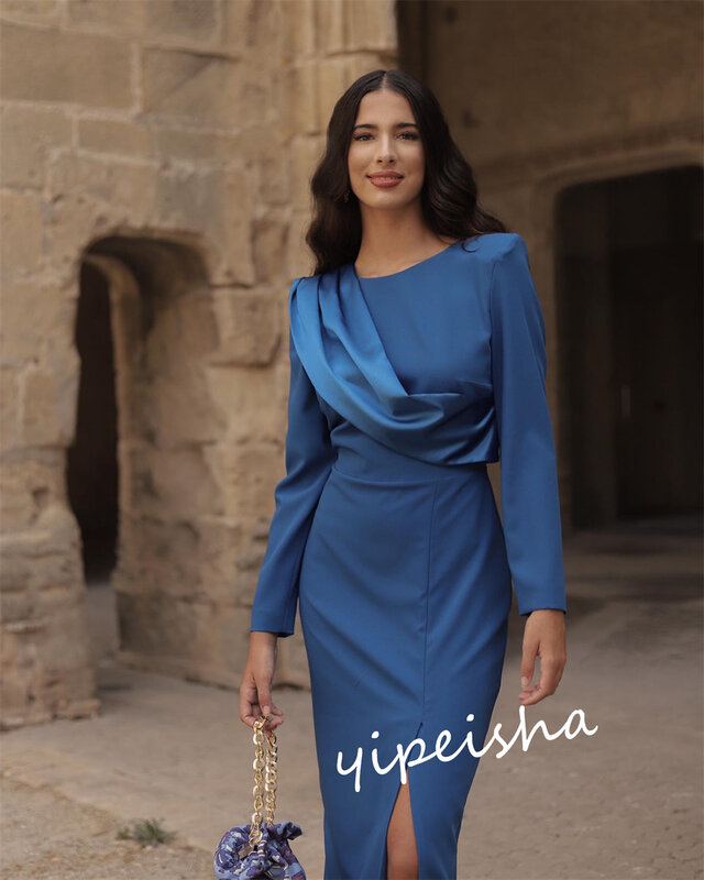Sukienka balowa Arabia Saudyjska bal szyfonowa zakładka powrót do domu linia A z wycięciem na zamówienie suknia okazjonalna sukienki midi