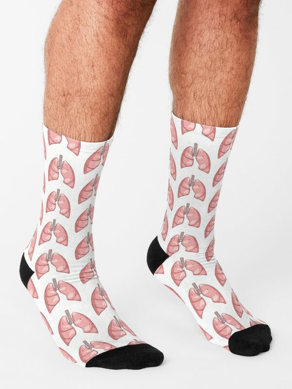 Stylized Lungs Socks Stockings man Christmas Socks For Women Men's