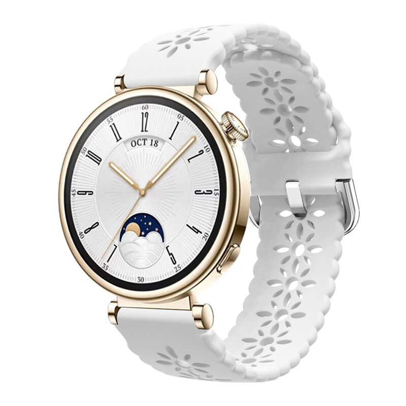 Bracelet de montre en silicone pour montre Huawei GT4, bracelet de sport, accessoires de bracelet de poignet, 18mm, 41mm