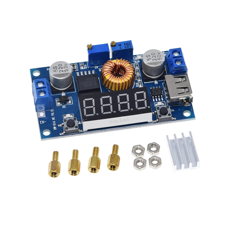 5A constant voltage constant current step-down power module with display LED driver lithium battery charging