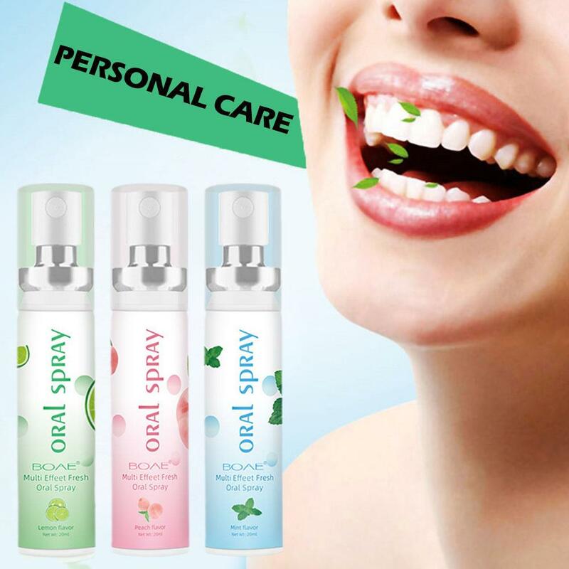 20ml New Oral Spray Mouth Ener Oral Odor Treatment Breath Oral Flavor Care Remove Bad Oral Peach Persistent for adults Oral X7N9