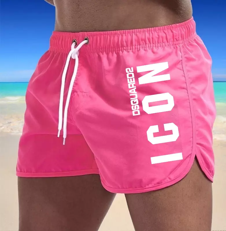 2024 Summer Men's Swim Sports Swimwear Man Swimsuit Swimming Trunks Sexy Beach Shorts Surf Board Male Clothing Pants