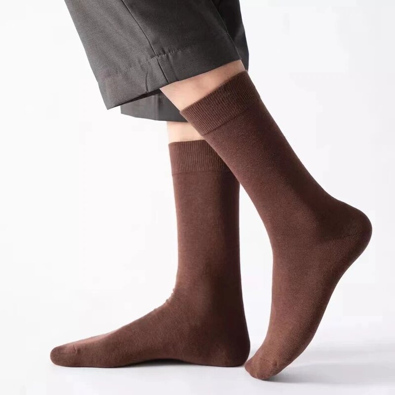 10 Paar neue hochwertige Herbst Business lange Socken Herren Winter warme Baumwoll socken männlich glücklich bunte Socken für Mann Kleid Geschenk