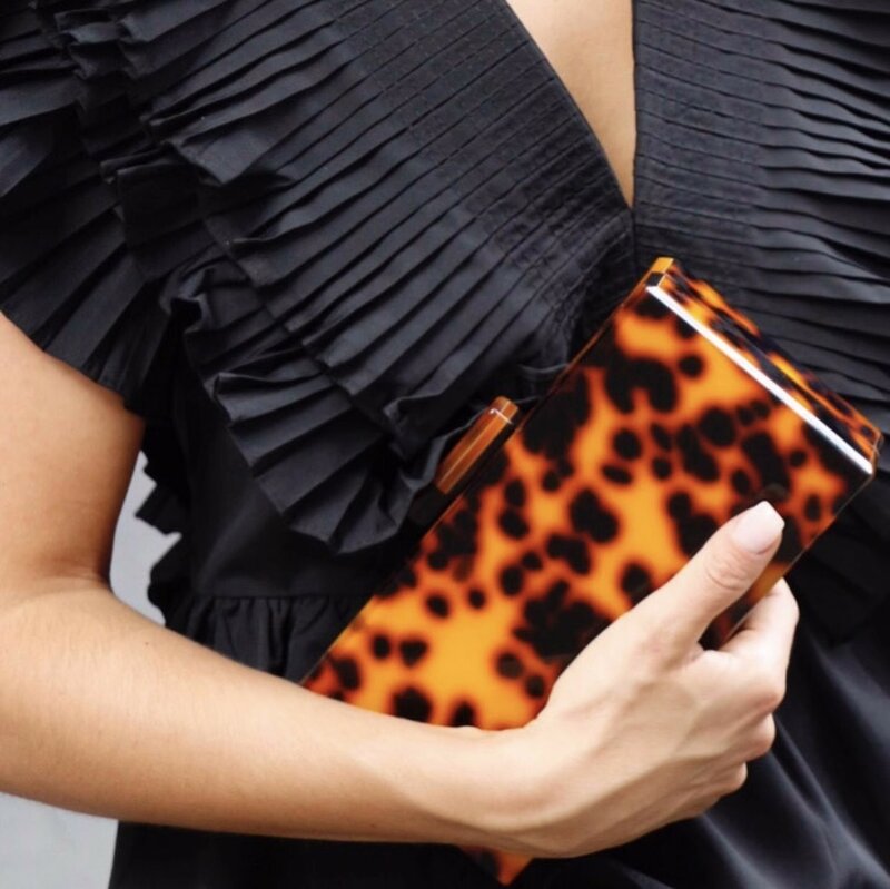 Leopard Mini mała torebki wieczorowe kobiety klip torebki i torebki luksusowy projektant wesele plaża lato damski portfel