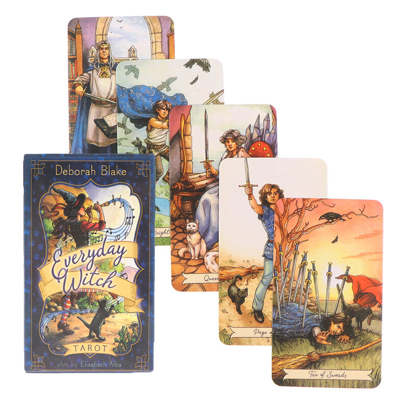 78 Stück alltägliche Hexen tarot karten Prophezeiung Weissagung Deck Party Brettspiel Tarot