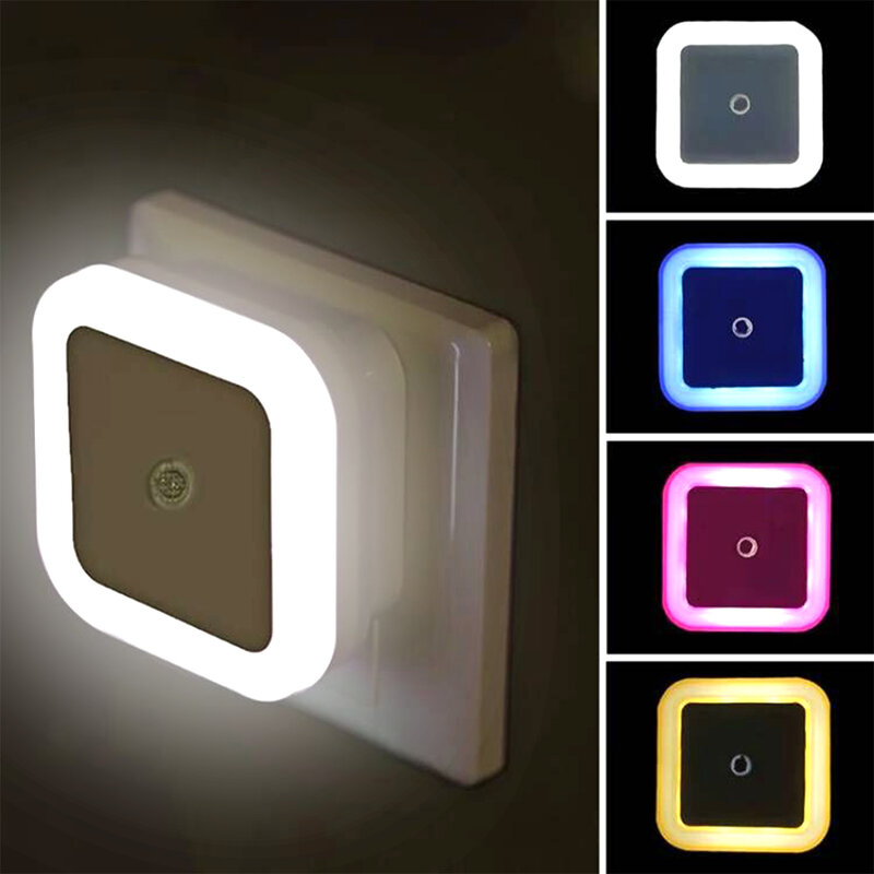 LED Nirkabel Sensor Cahaya Malam Pencahayaan Mini EU US Plug Lampu Malam Lampu untuk Kamar Anak-anak Kamar Tidur Dekorasi Lampu Pencahayaan