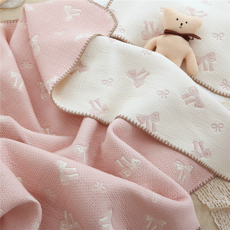 ผ้าห่อตัวเด็กผ้าหุ้มตัวเด็กแรกเกิดโซฟาผ้าห่มนุ่มระบายอากาศได้ดีผ้าฝ้าย100% เปลรถเข็นเด็กได้รับผ้าห่มผ้าปูที่นอน