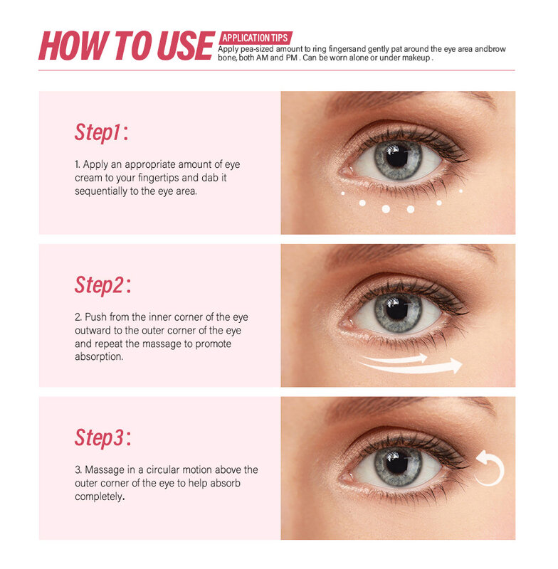 15ml retinolo Eye Cream Lightens linee sottili e occhiaie e rassoda le borse per gli occhi rimedio siero per gli occhi della pelle
