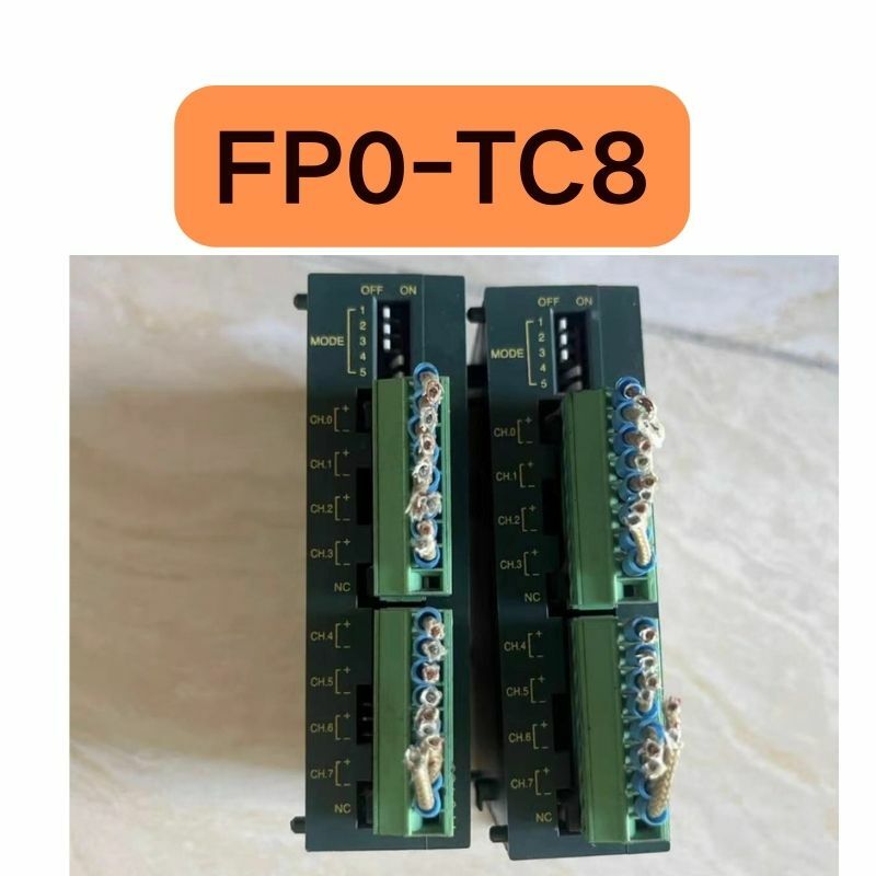 Modul PLC bekas FP0-TC8 telah diuji OK dan fungsinya utuh
