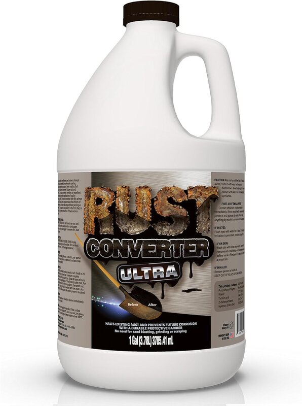 Convertitore di ruggine Ultra, Spray per la riparazione della ruggine di grado professionale altamente efficace (1 gallone)
