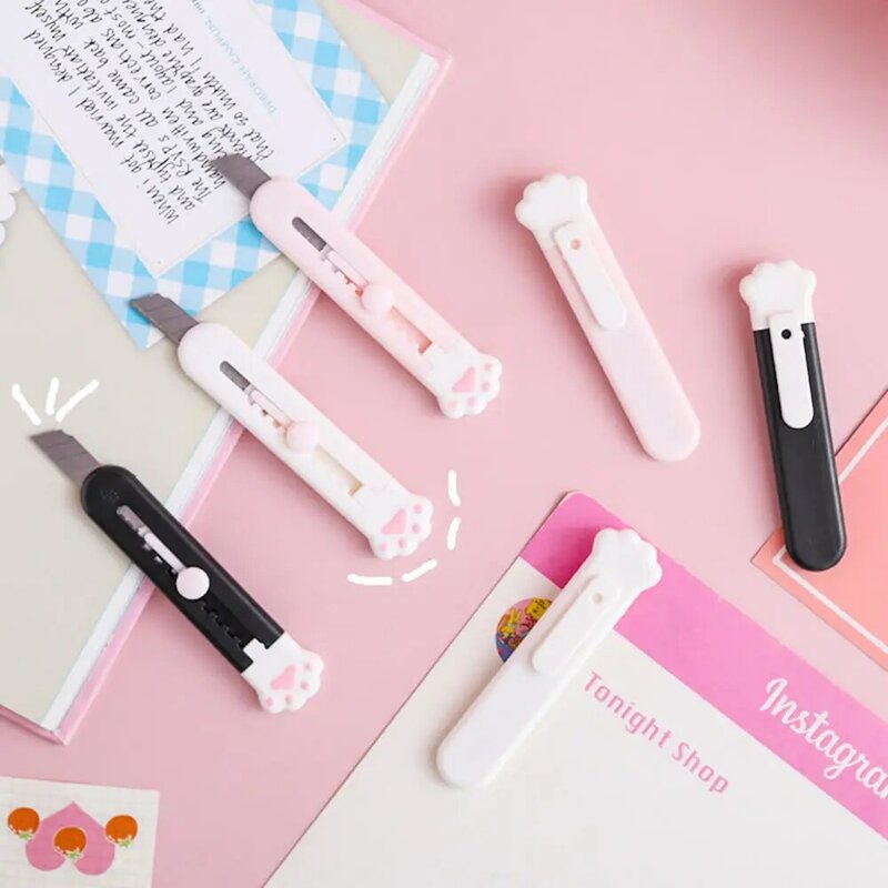 Mini couteau utilitaire de poche pliable, enveloppe de lettre de golf, boîte, Kawaii