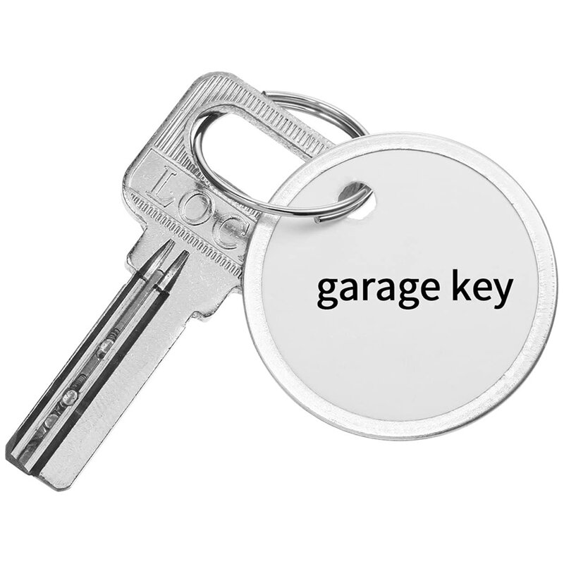 Metall rand anhänger Schlüssel anhänger runde Papiere ti ketten mit Metallringen für Autos chl üssel und Tür schlüssel