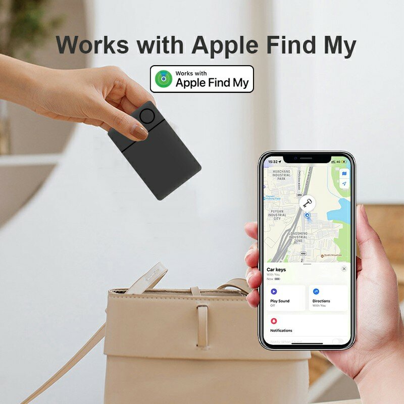 Smart Tag para Apple, Airtags, Find My Apple, Mala de Bagagem, Key Finder, Rastreador Bluetooth, GPS, Tuya, Anti Localizador de Itens Perdidos