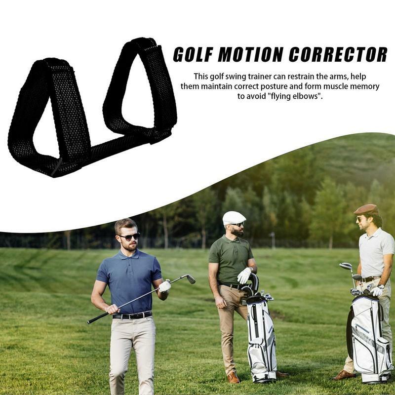 Golf Swing Training Elbow Brace para homens, mangas confortáveis do braço, curvada ajustável, melhora a prática do golfe