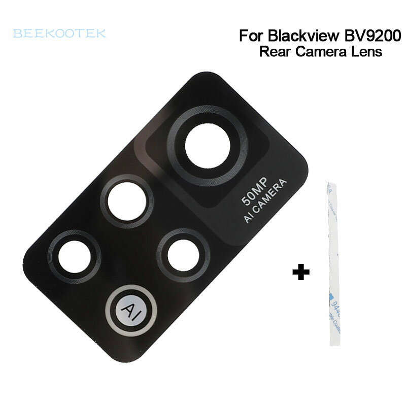 Blackview-lente de cámara trasera BV9200, cubierta de batería Original, lente de cámara trasera, cubierta de lente de cristal para teléfono inteligente Blackview BV9200