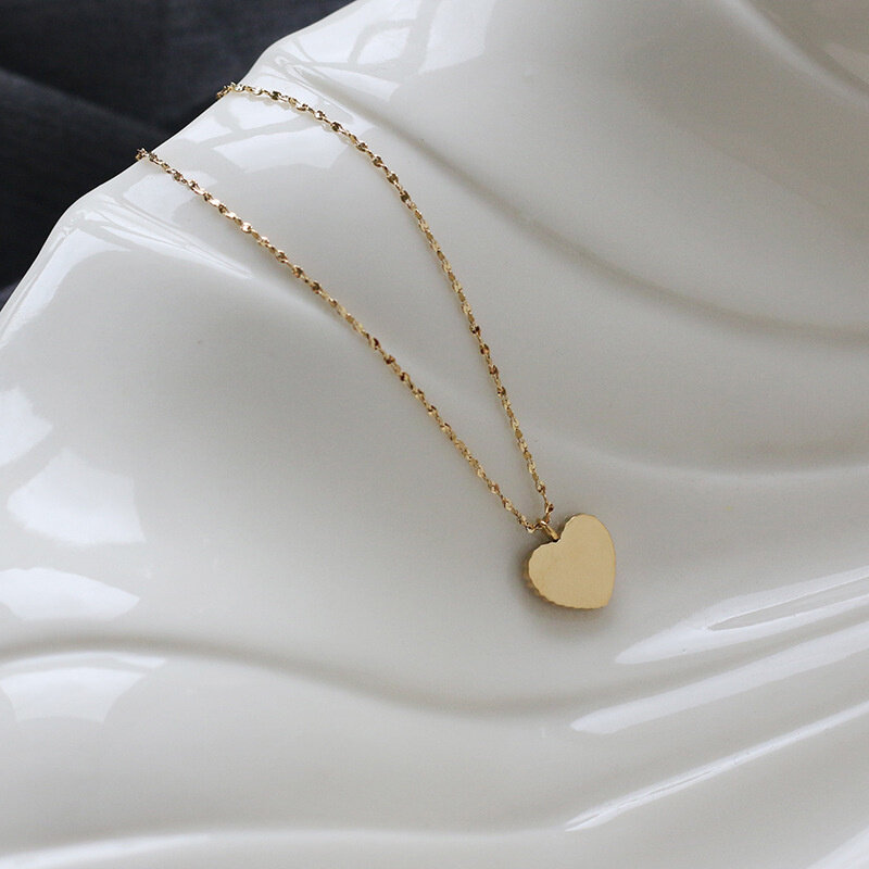Love collane per donna acciaio inossidabile a forma di cuore collana con pendenti conchiglia grigia o bianca gioielli alla moda di lusso 2021
