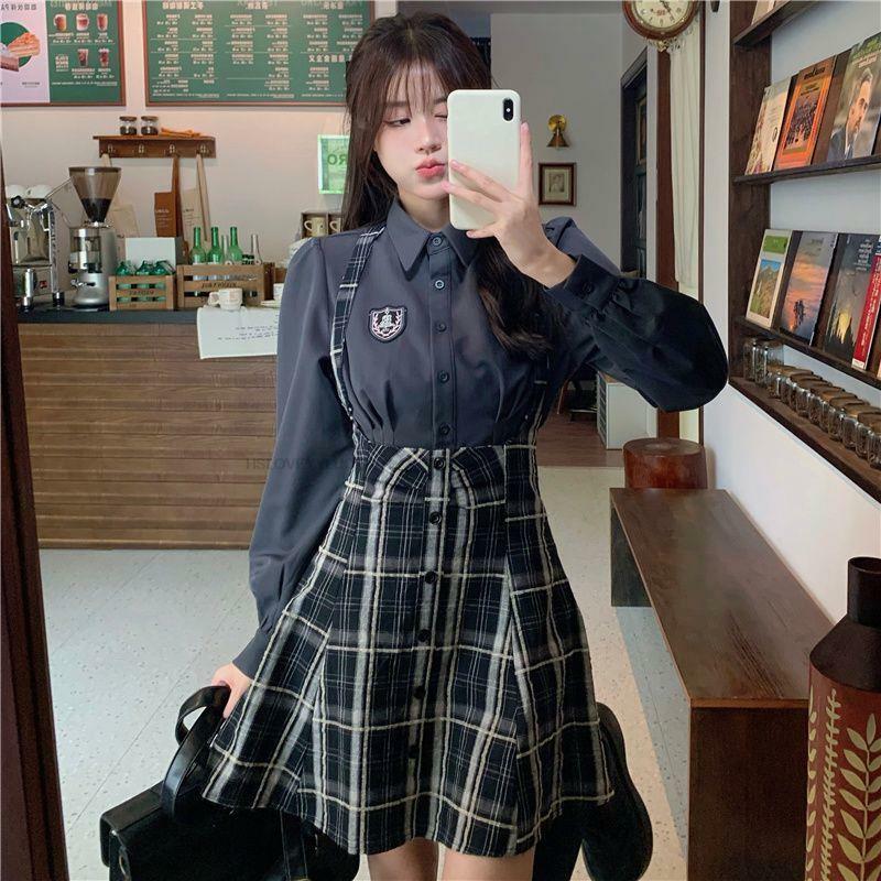 Jesienny nowe koreańskie styl mody garnitur damski elegancki mundur ulepszony codzienny styl Jk ulepszony zestaw mundurków szkolny dziewczyna Dashion