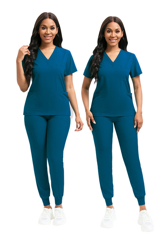 Hospital Surgical Clothing Medical Uniforms Women Scrubs Sets Doctors Nurses Accessories Dental Clinic Beauty Salon Workwear Set