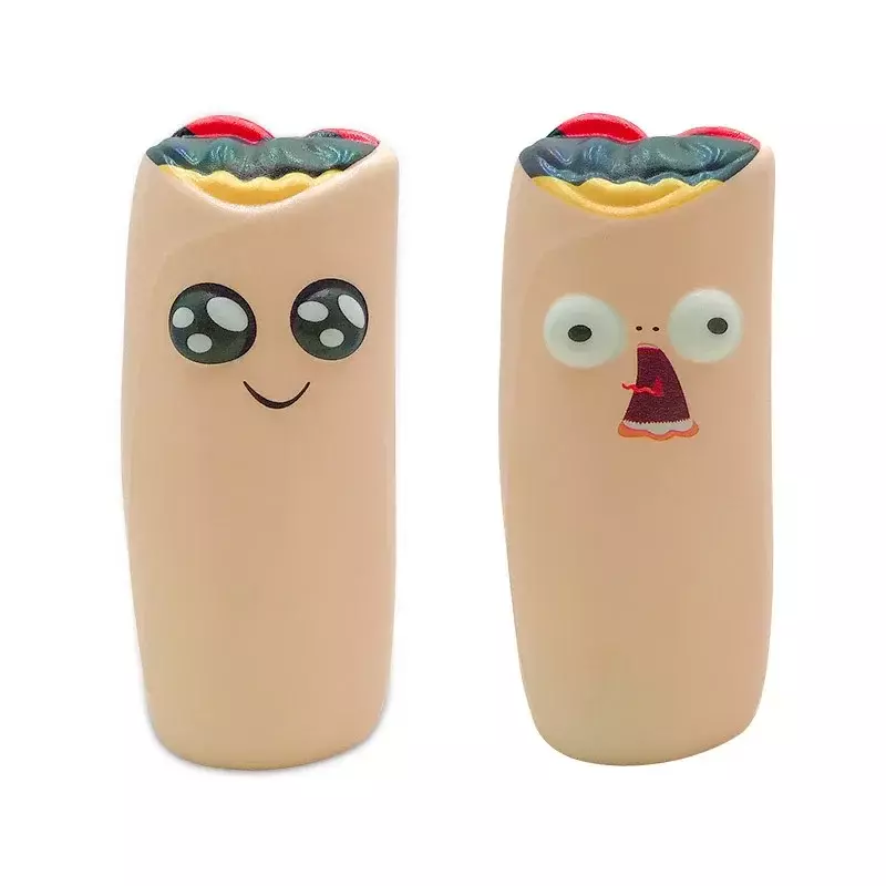 2 Stuks Jumbo Kawaii Gooien Burrito Squishy Pop Langzaam Stijgende Stress Verlichting Knijp Speelgoed Voor Baby Kids Kerstcadeau 13*5.5 Cm