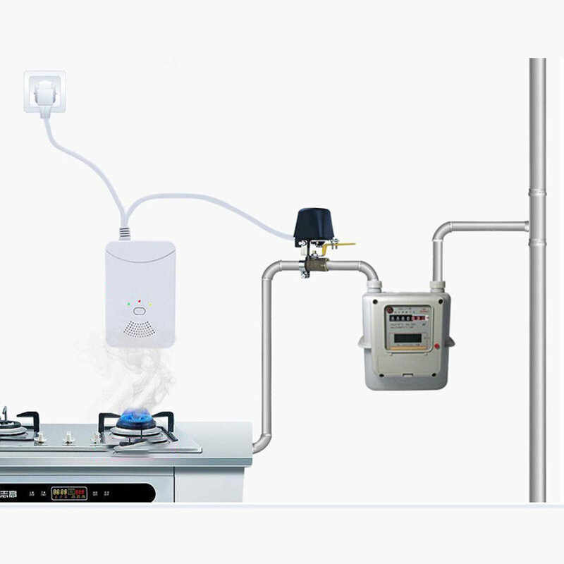 Effizientes elektrisches Ventil dn15dn20dn25 Wasser alarm 12V langlebige Konstruktion einfache Integration zuverlässiger Betrieb