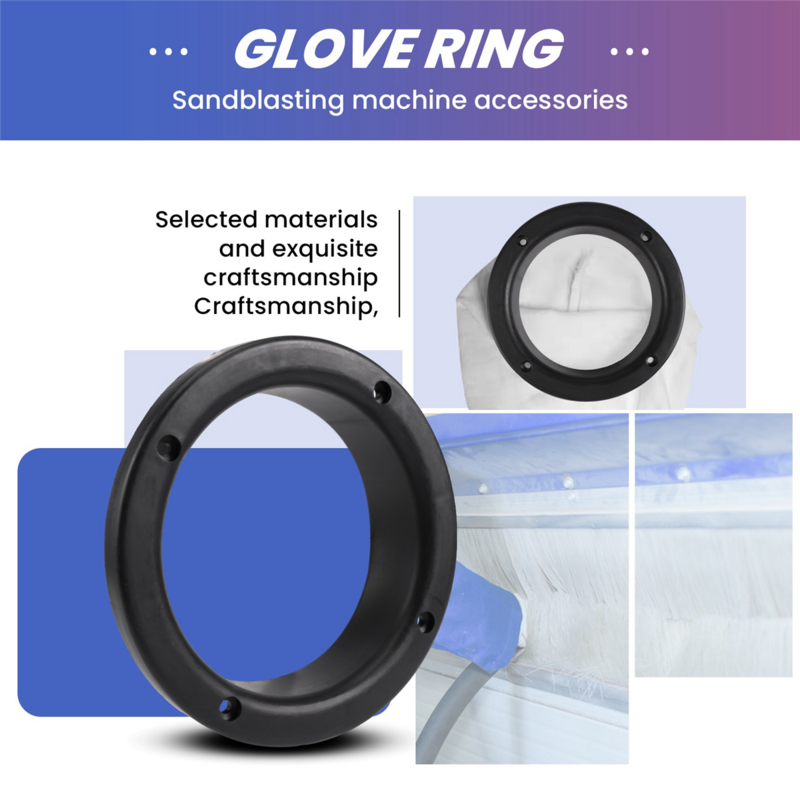 O-Ring in plastica da 200mm per guanti di sabbiatura parti dell'armadio sabbiato