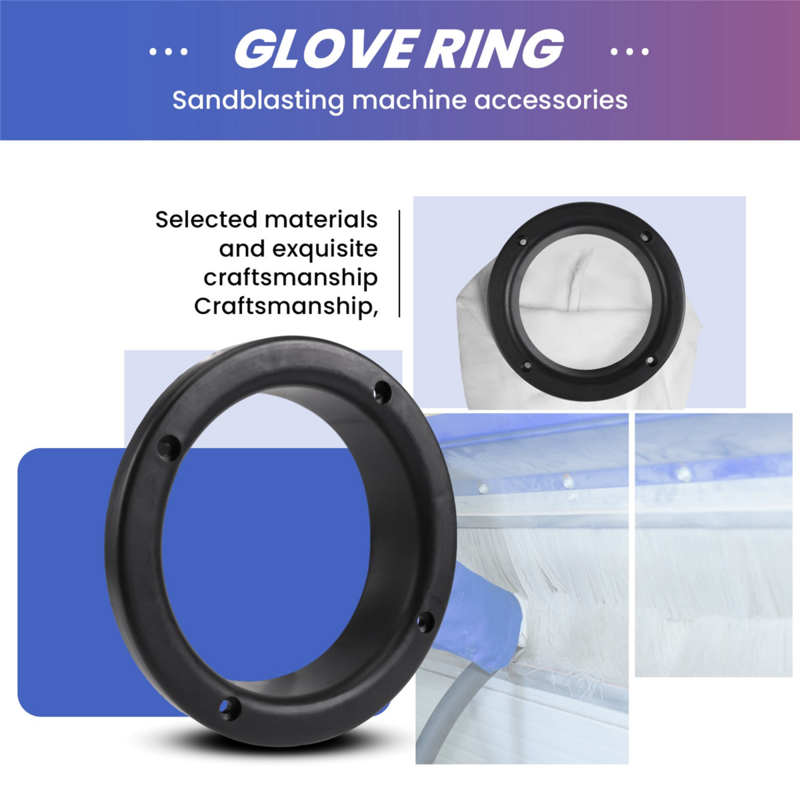 200mm Plastic O Ring for Sandblasting Gloves Sandblast Cabinet Parts