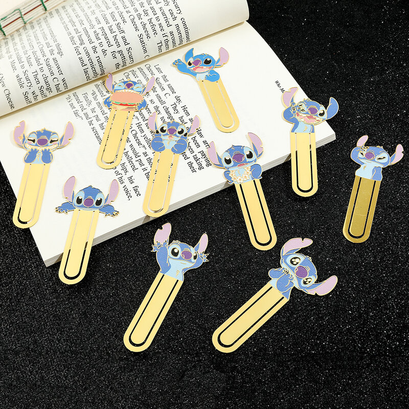 Disney Cartoon niedlichen Stich Metall Lesezeichen für Bücher lesen Liebhaber Geschenke für Studenten studieren Bürobedarf Sammlung Lesezeichen