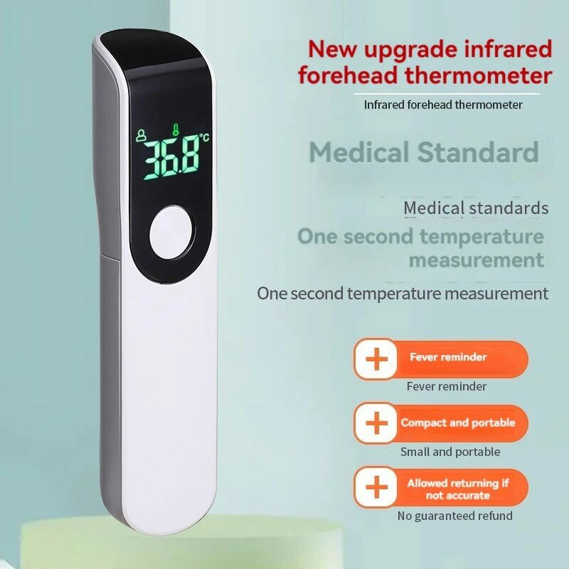 Digital Febre Termômetro Infravermelho, Sem contato Laser, Temperatura Corporal, Casa Médica, Infantil Adulto, Digital