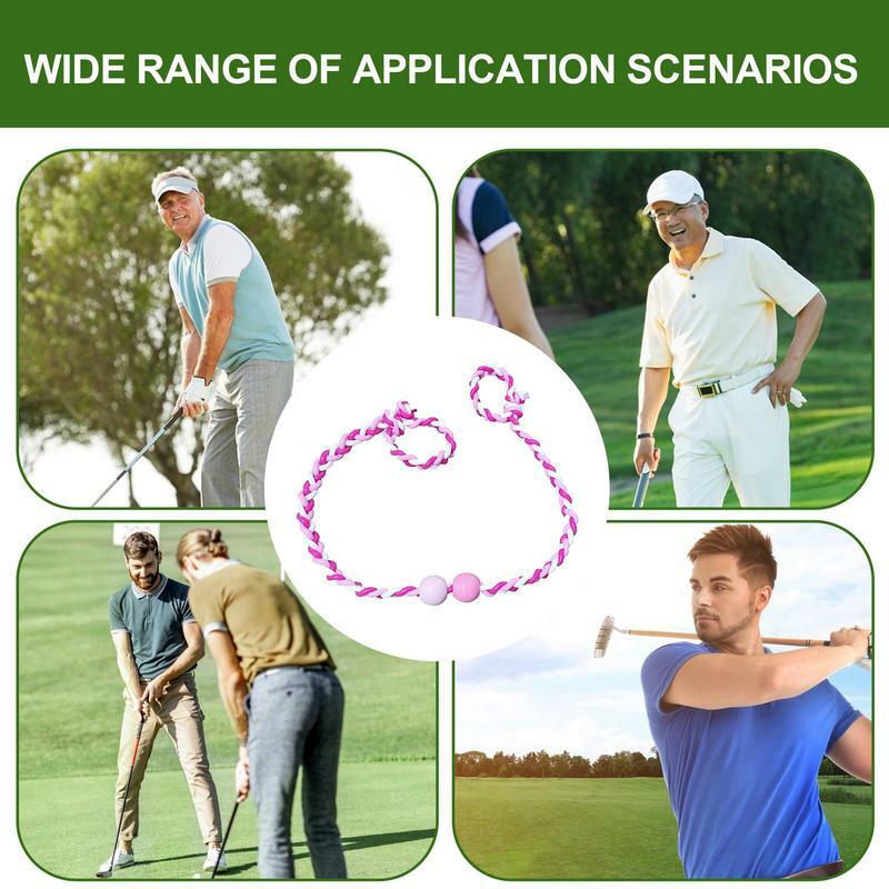 Тренировочный трос для гольфа, портативное оборудование для гольфа, тренировочный Тренажер для гольфа, практичная тренировочная помощь для гольфа, спорта