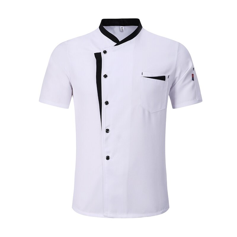 Classic Style Men Women Restaurant Kitchen Canteen Chef Uniform  Sleeves Chef Jacket Waiter Works Clothes