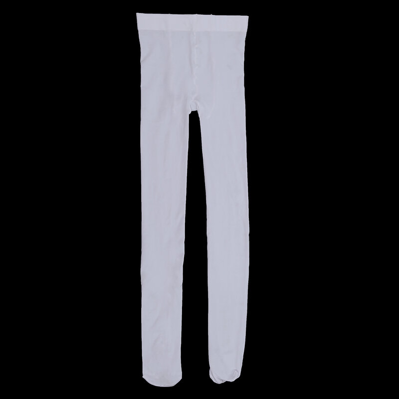 White Solid Color Velvet Pantyhose For Women