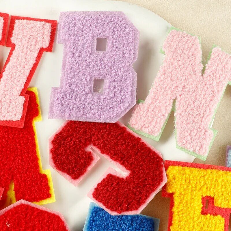 DIY Letter Embroider Patch for Clothing Hat Pants Jean Fabric Sticker Fast Iron on Towel Badge Label Bag Hat Shoes Accessories